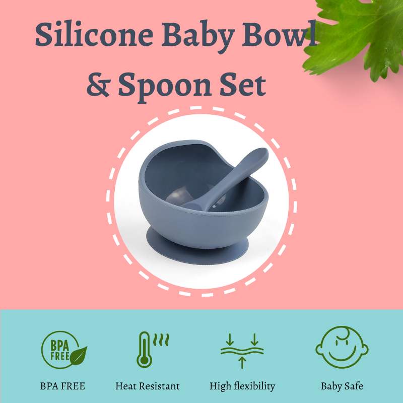 Silicone Baby Bowl & Spoon Set