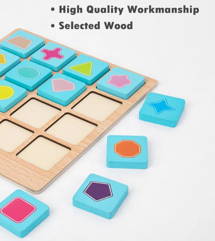 Montessori Educational Toys Cognitive Memory Games/ Wooden Toys/ Puzzle Blocks