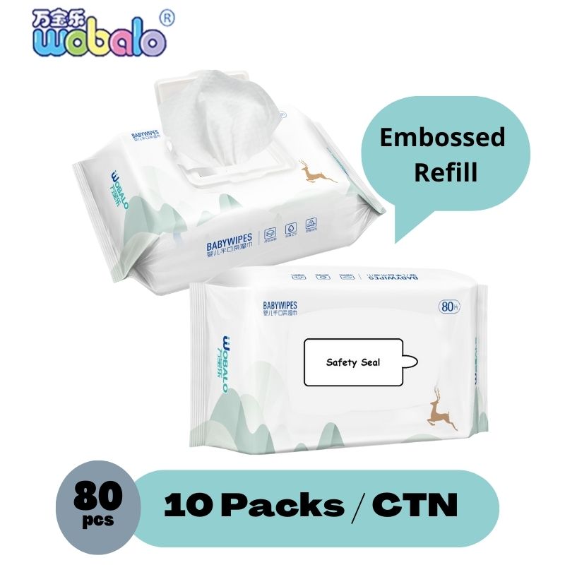 Wobalo Premium Embossed Baby Wipes Carton Sale!